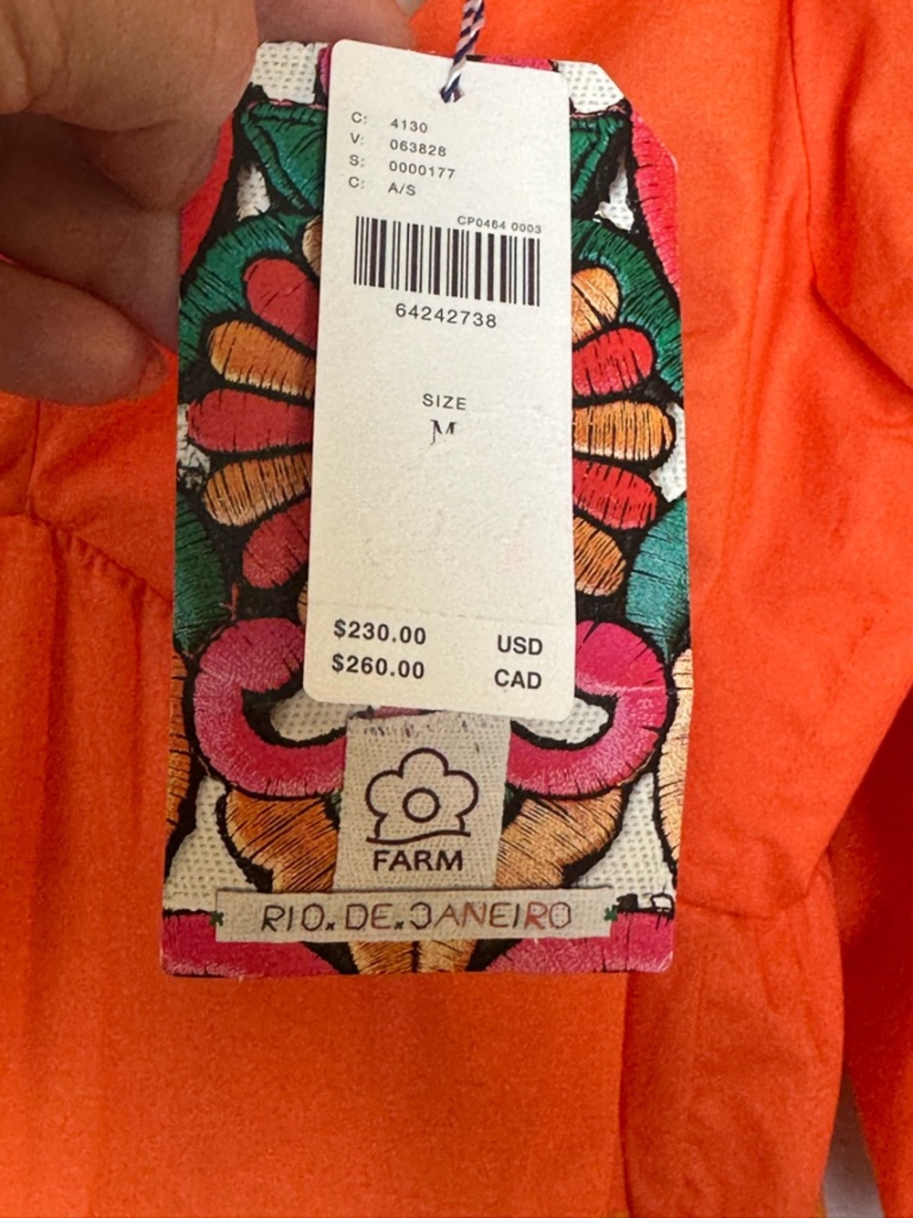 NEW FARM RIO Cotton Tiered RufflePuff Sleeves Colorblock Maxi Dress, Medium - Picture 13 of 16